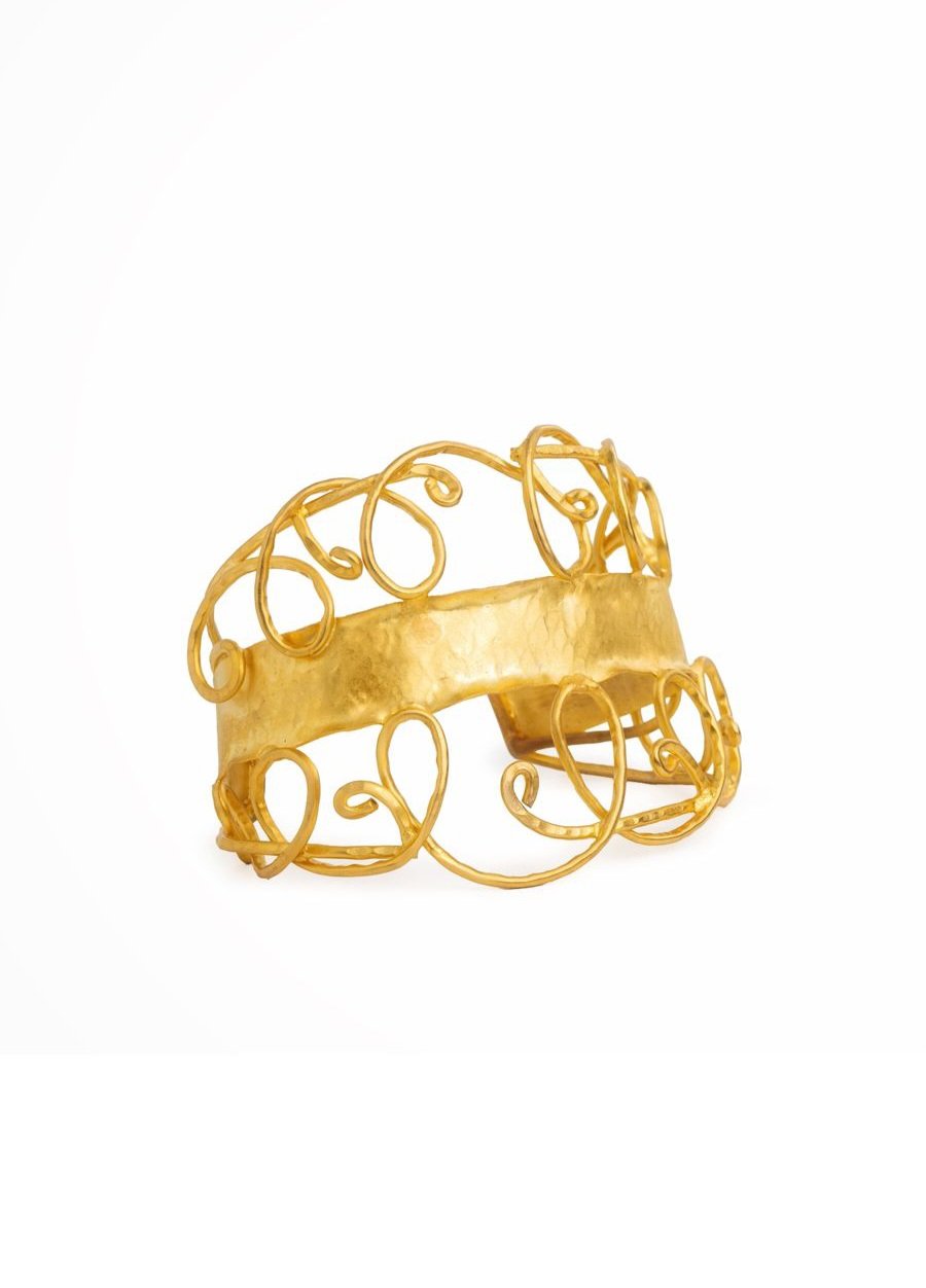 Gold Wire Cuff