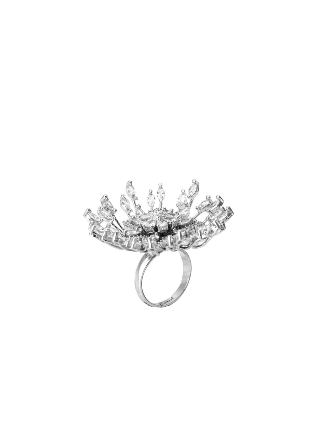 Silver Starburst Ring