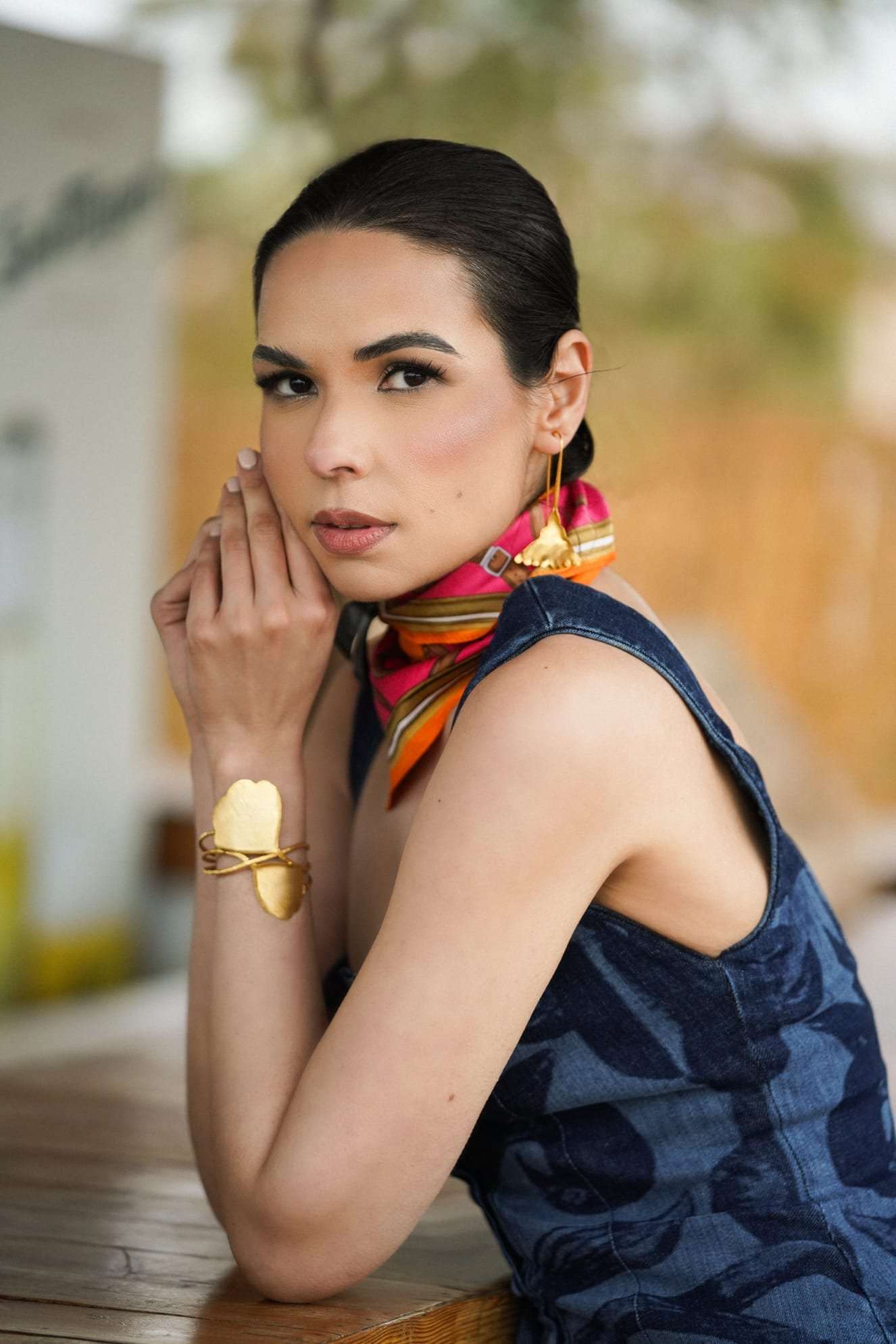Ginko Leaf Wrap Cuff