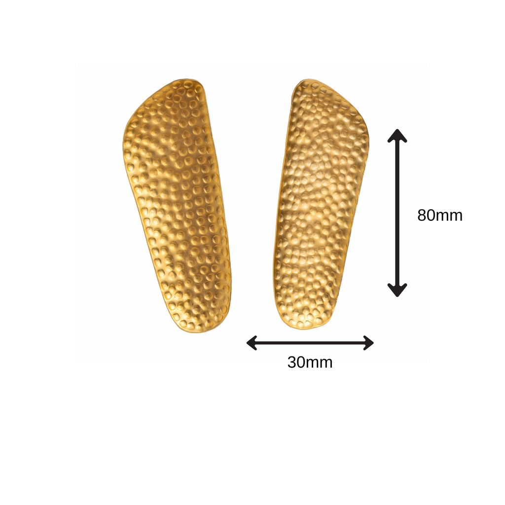 Punched Gold Plate Earrings