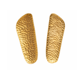 Punched Gold Plate Earrings