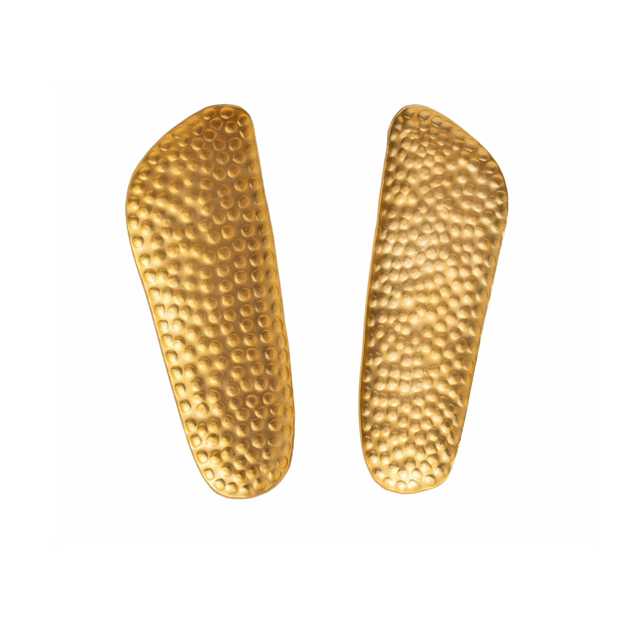 Punched Gold Plate Earrings