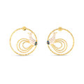 Mermaid Loop Gold Earrings