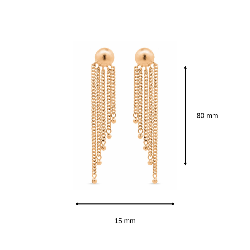 Nur Radiant Fringe Earrings