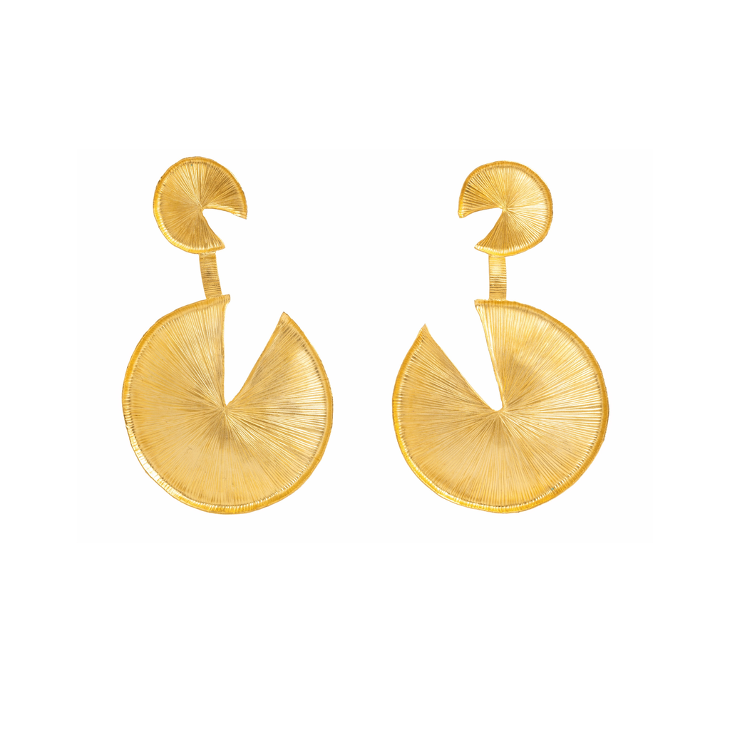 Hanging Lilypad Earrings