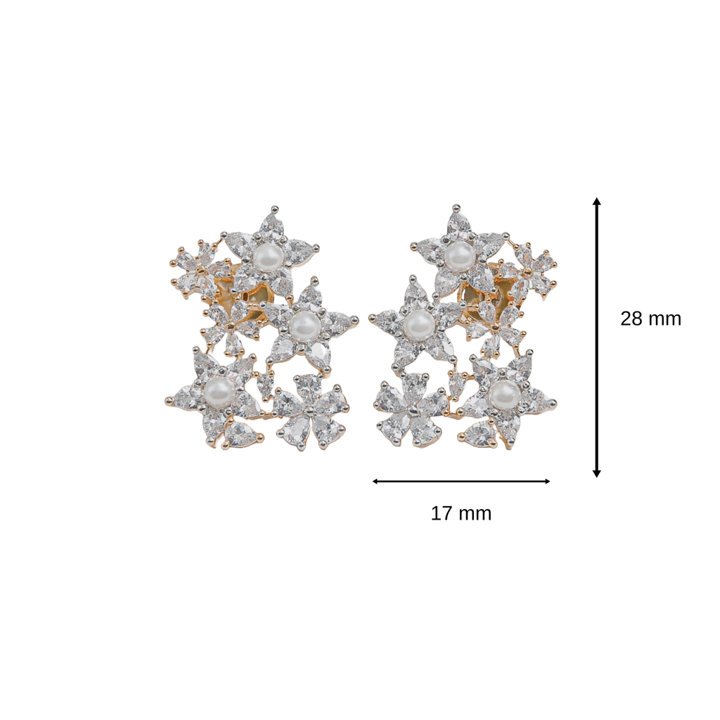 Jasmine Pearl Bouquet Studs
