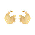 Golden Ginko Hoops