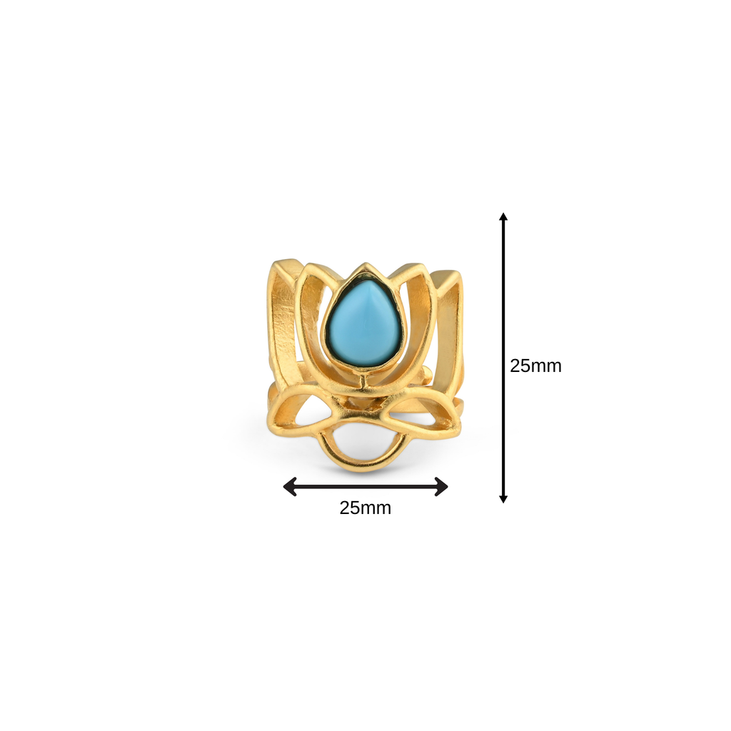 Layla Blue Lotus Ring