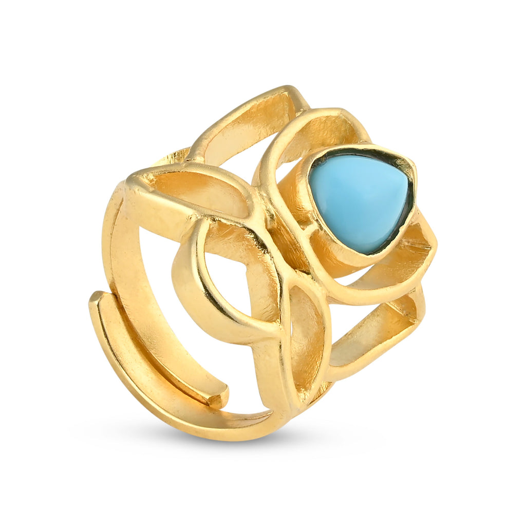 Layla Blue Lotus Ring