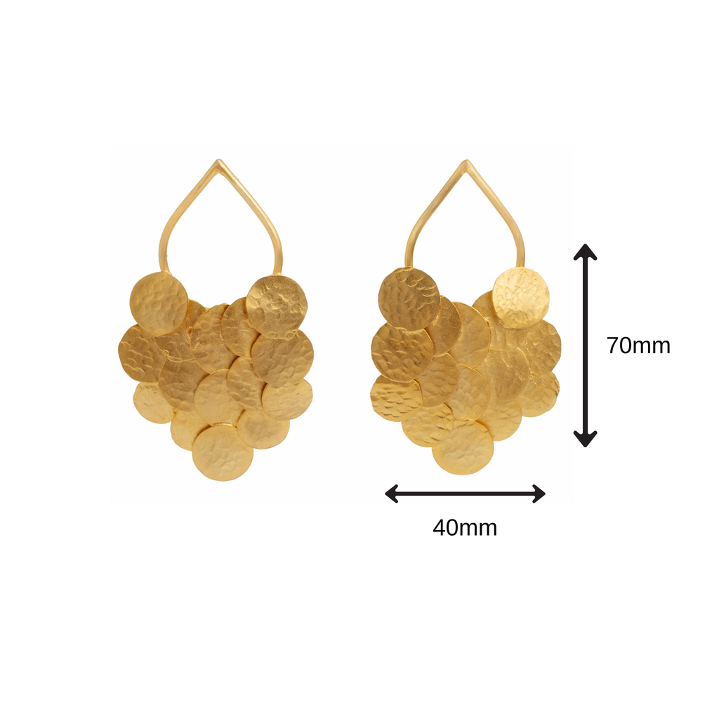 Minted Coin Teardrop Earrings
