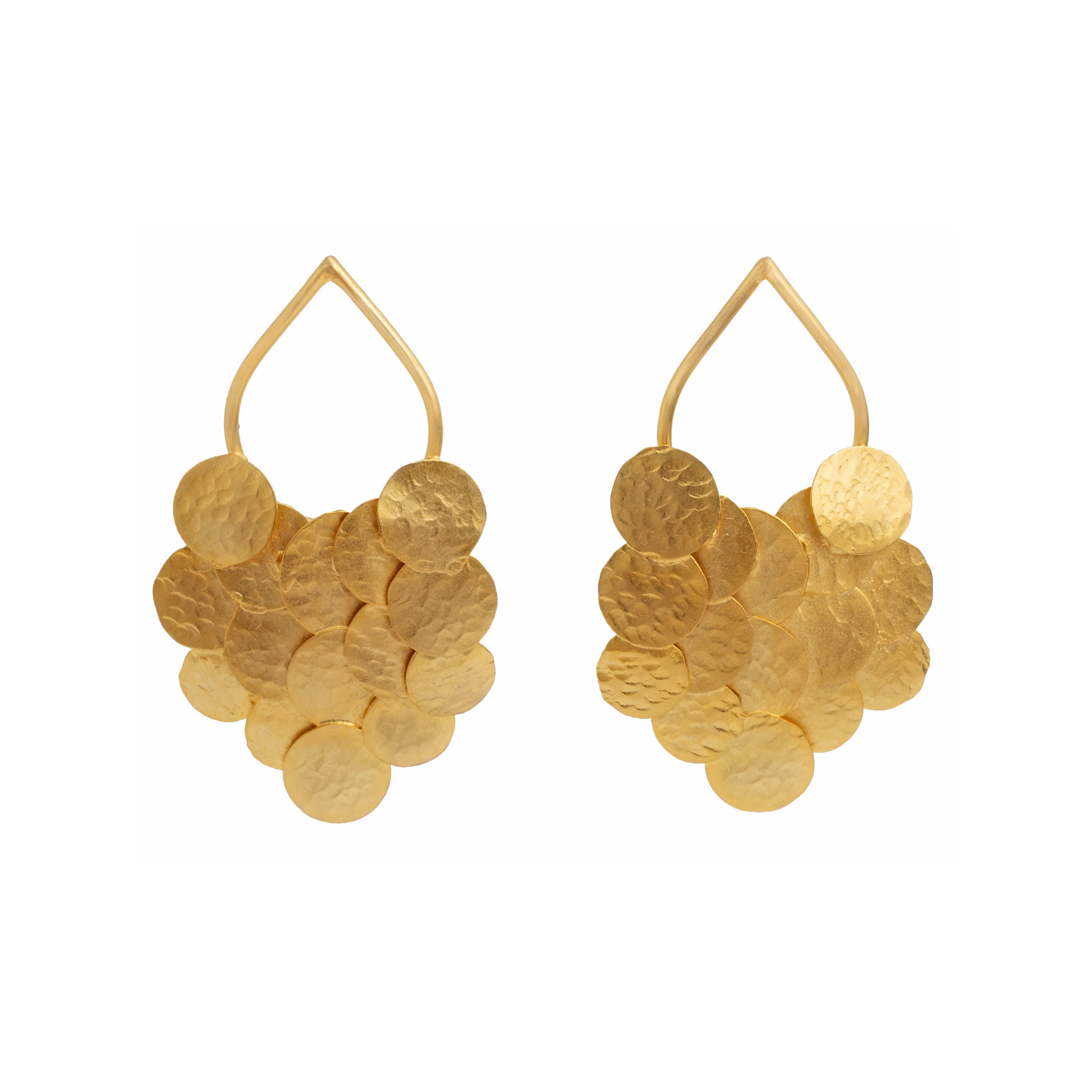 Minted Coin Teardrop Earrings