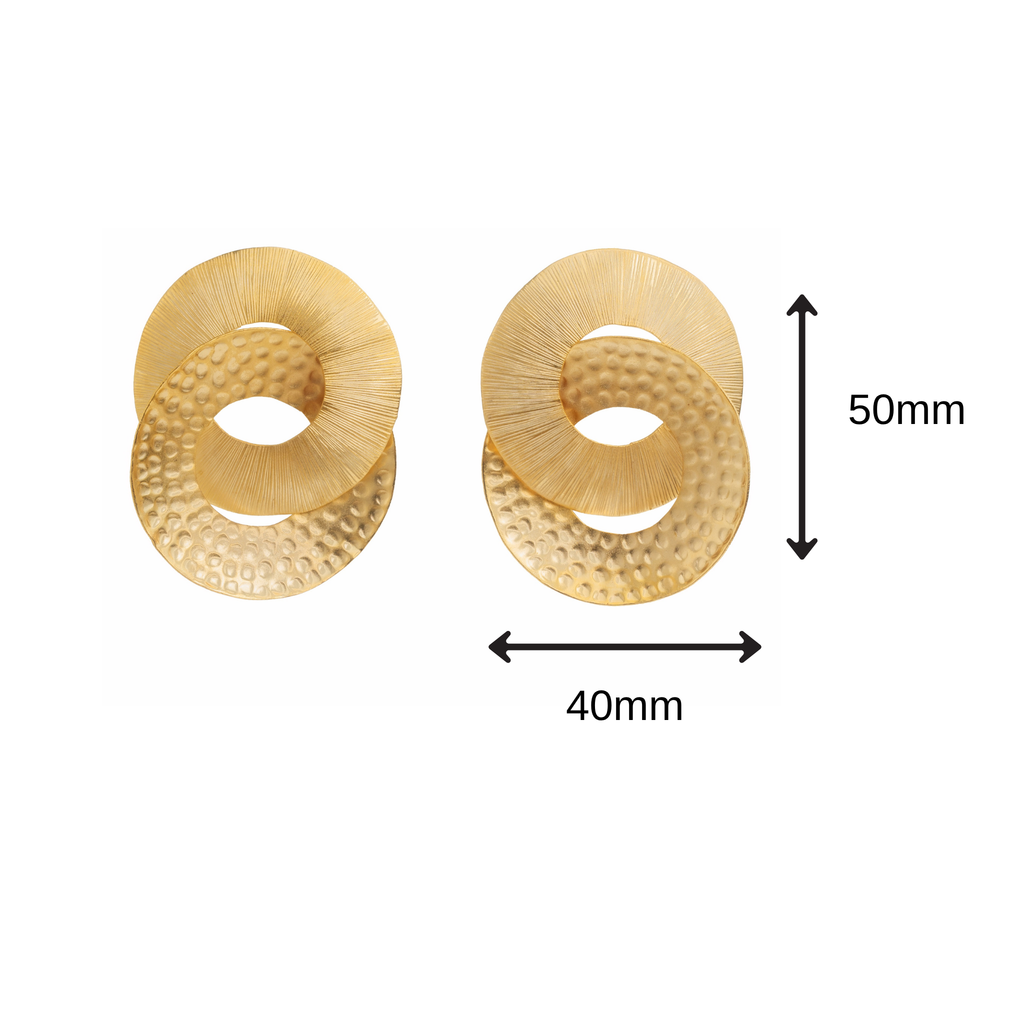 Double Gold Hoop Earrings