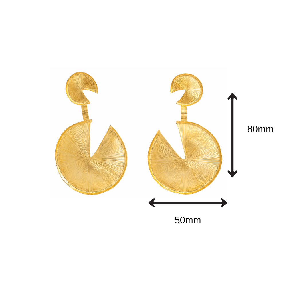 Hanging Lilypad Earrings