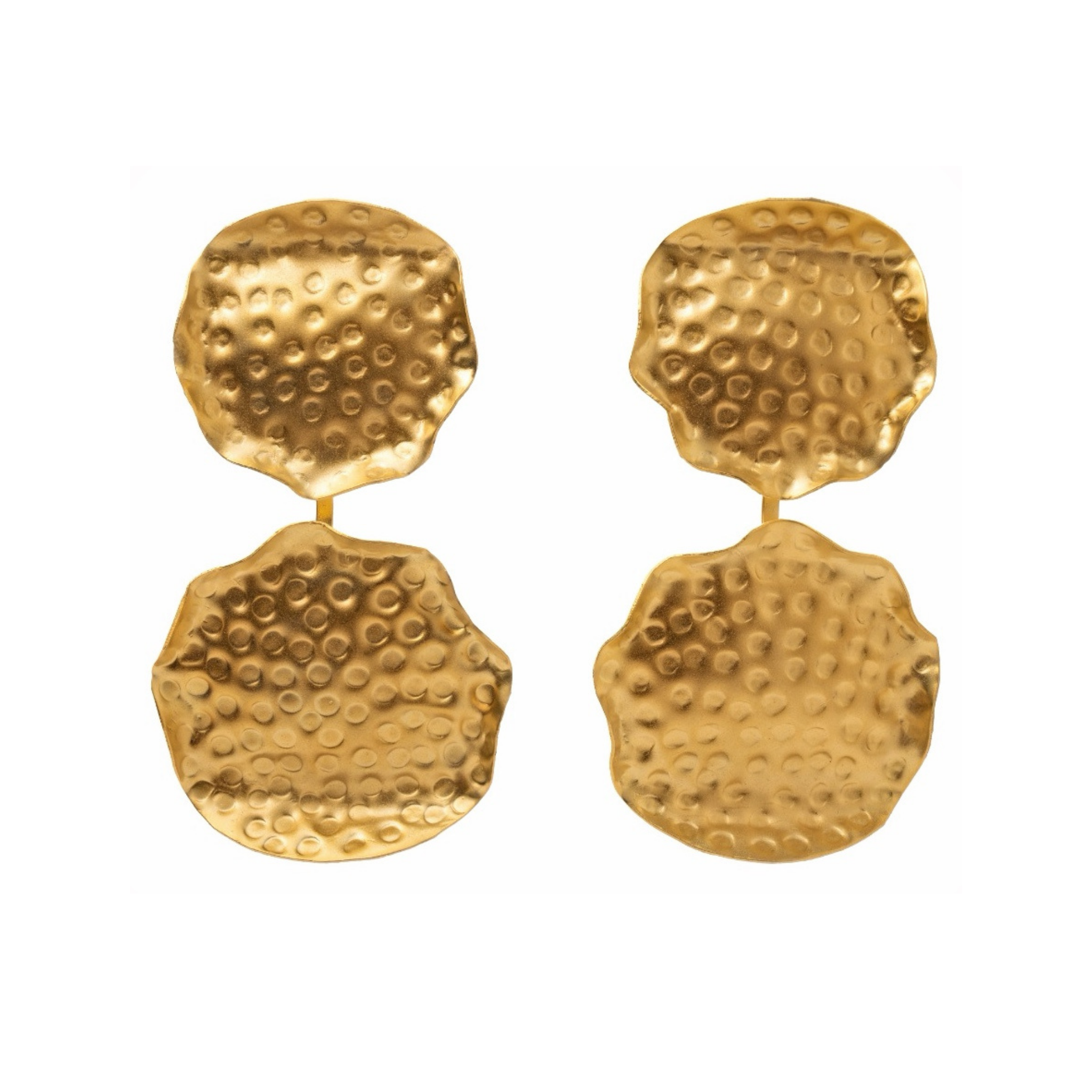 Punched Lilypad Earrings