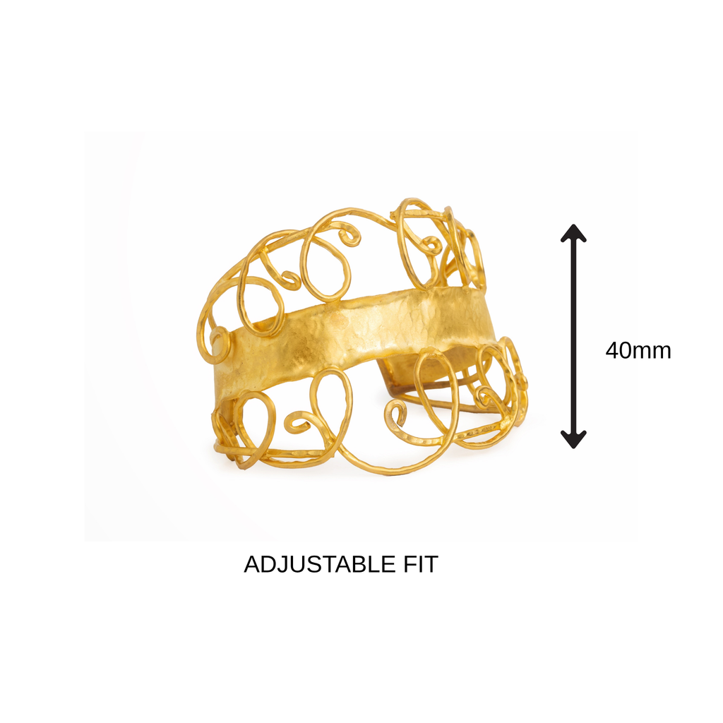 Gold Wire Cuff