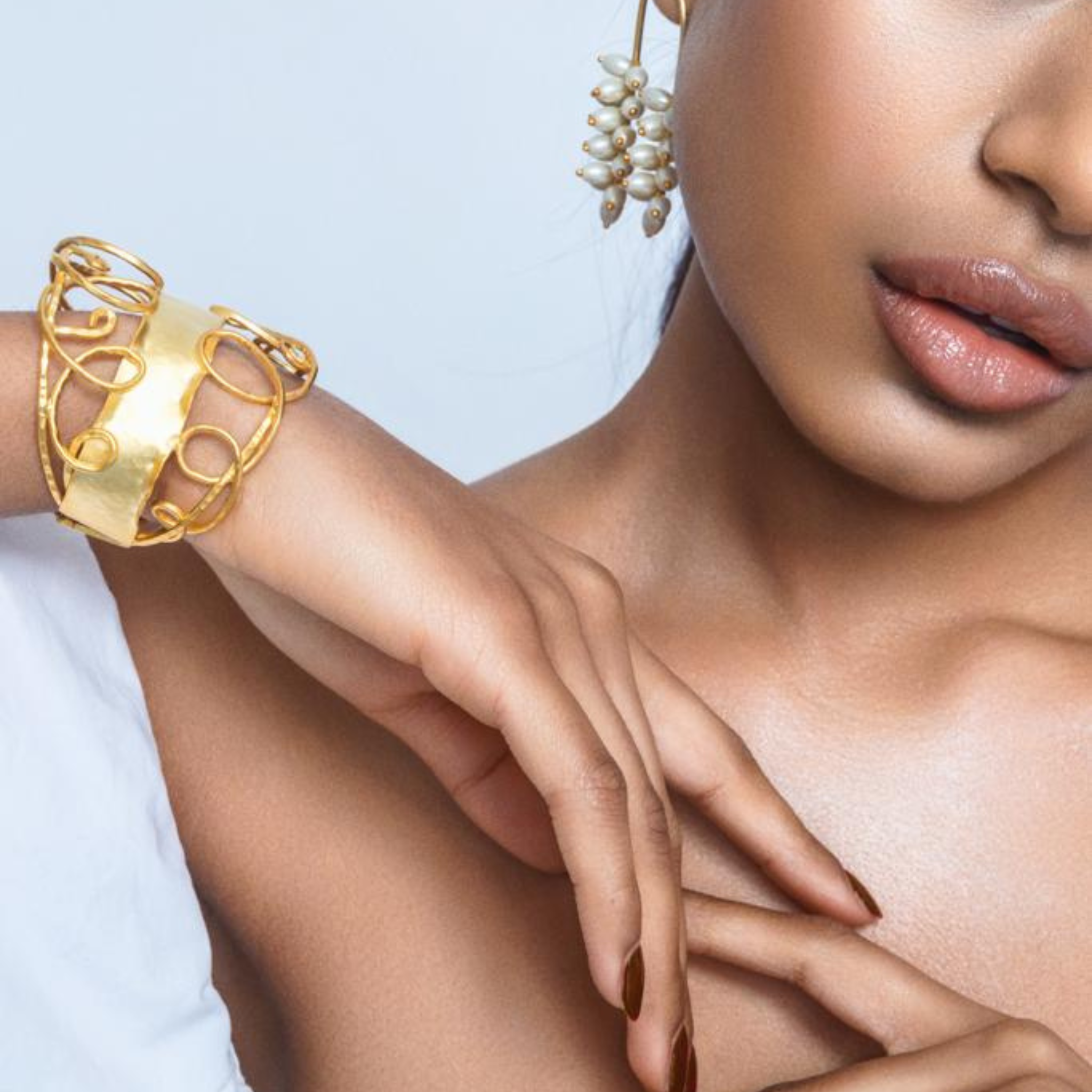 Gold Wire Cuff