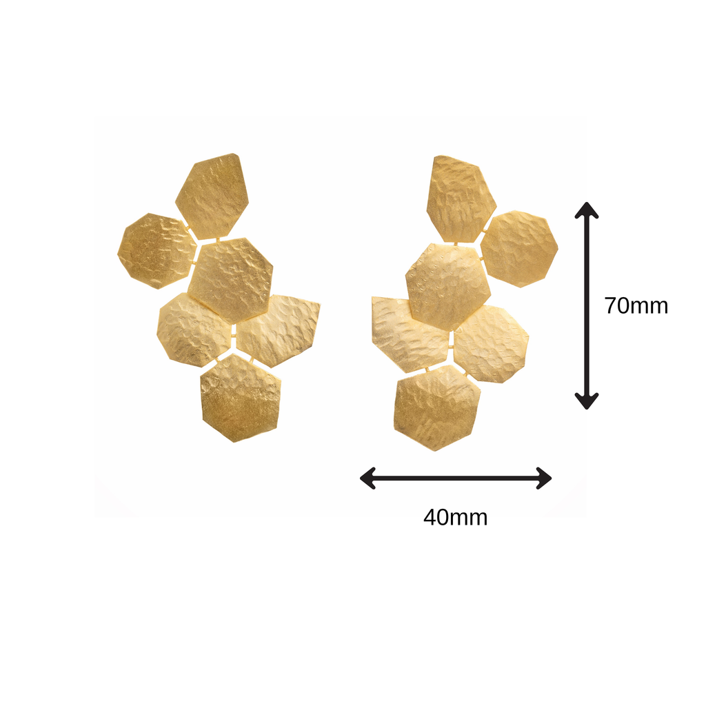Gilded Honeycomb Earrings