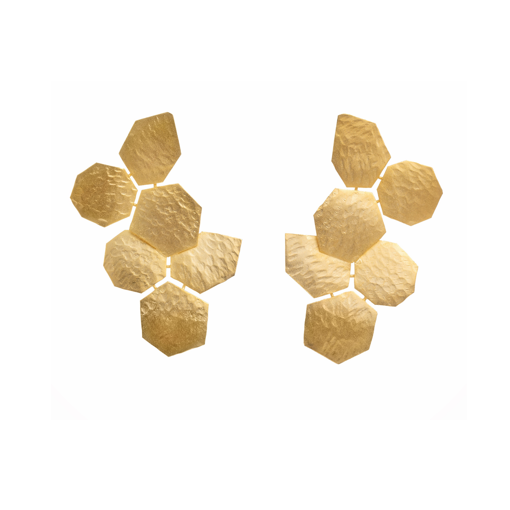Gilded Honeycomb Earrings