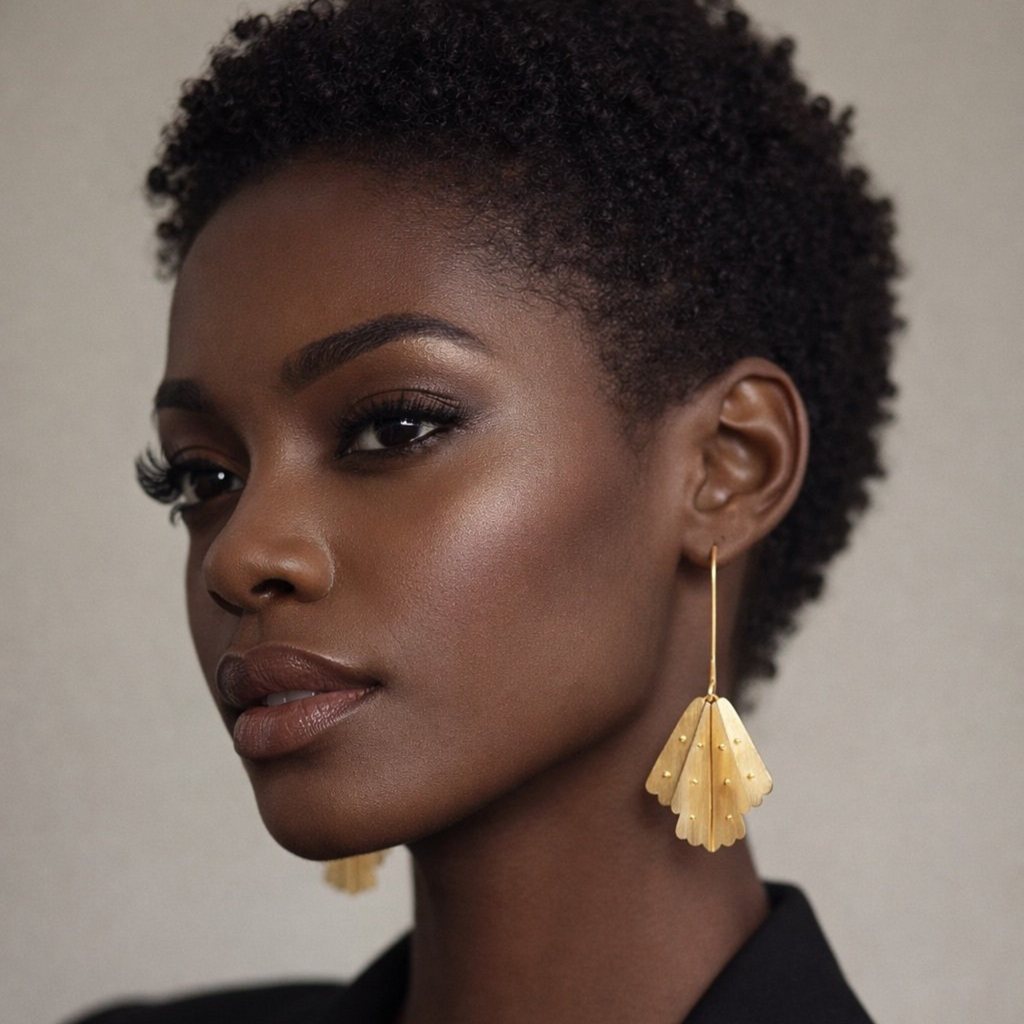 Nightwing Golden Earrings
