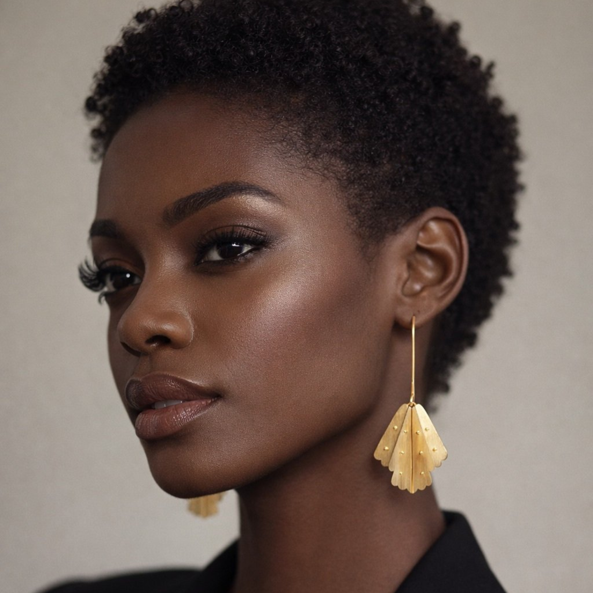 Nightwing Golden Earrings