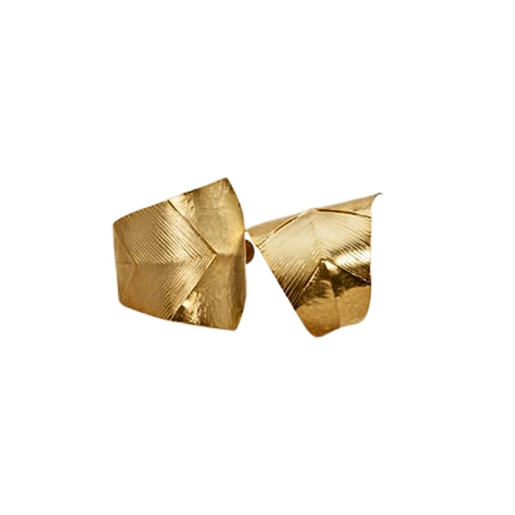 Curled Leaf Earrings