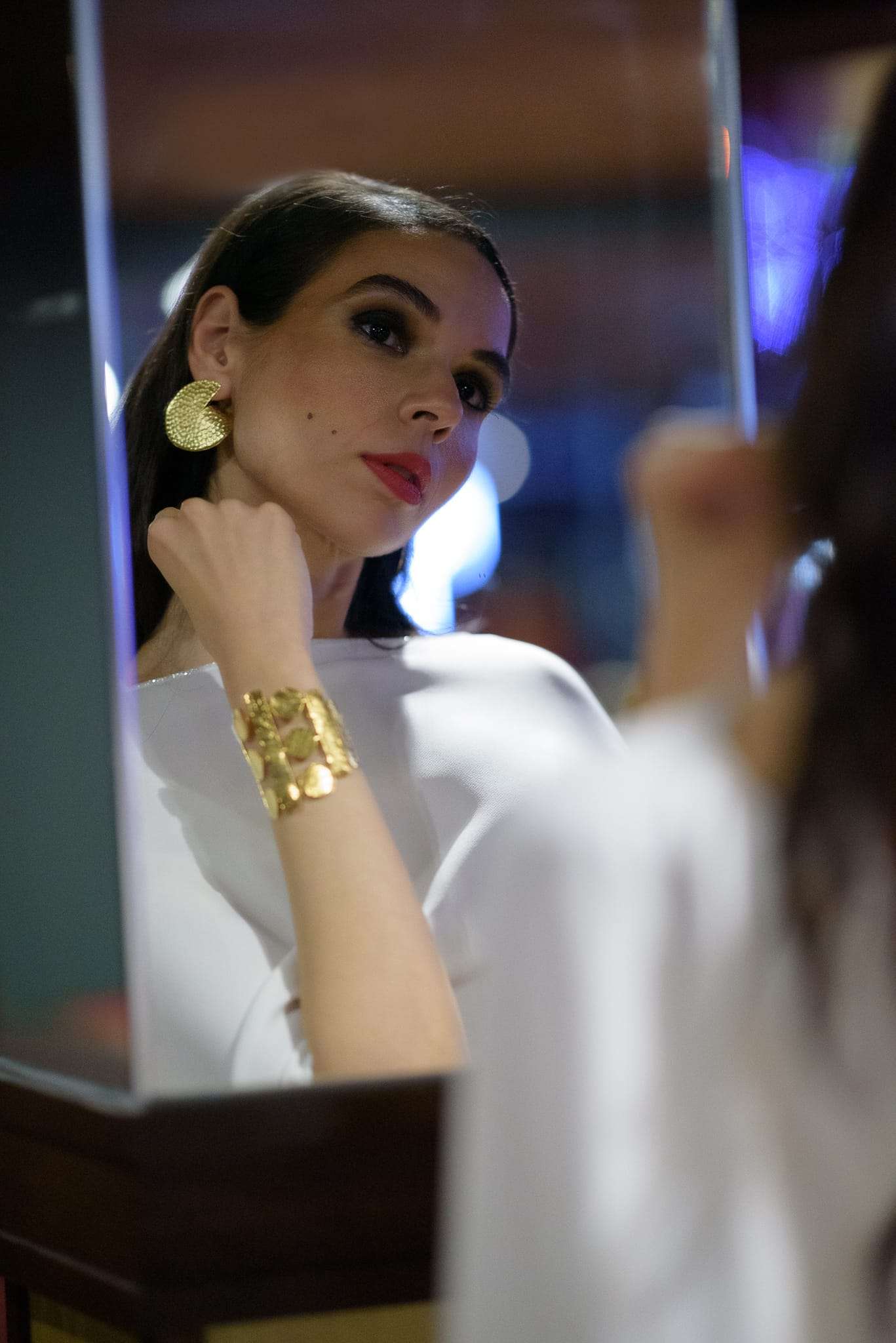 Gilded Lilypad Earrings