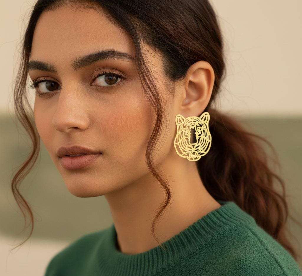 Majestic Prowl Gold Earrings