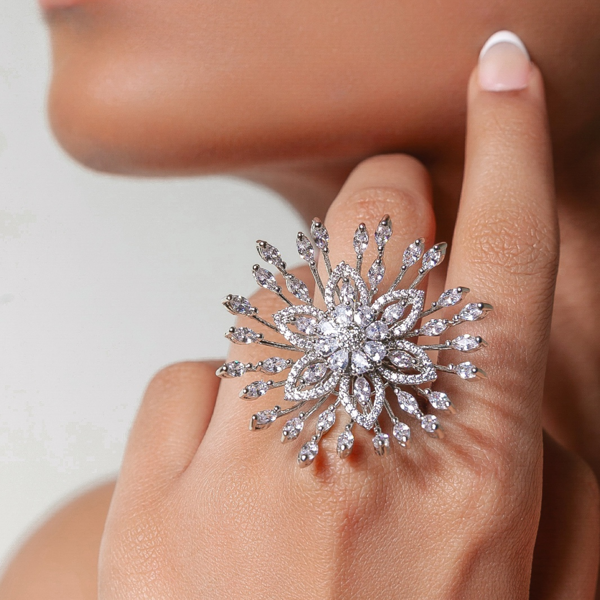 Silver Starburst Ring