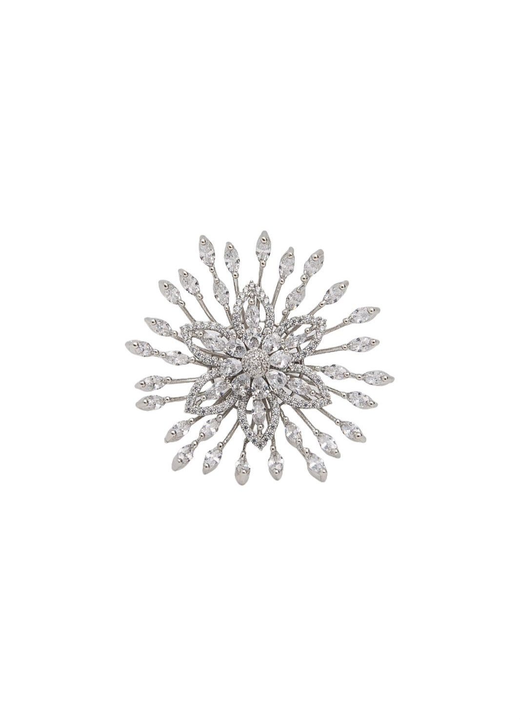 Silver Starburst Ring