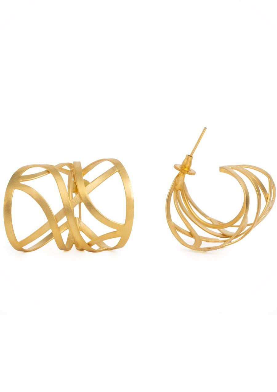 Fine Line Hoop Earrings