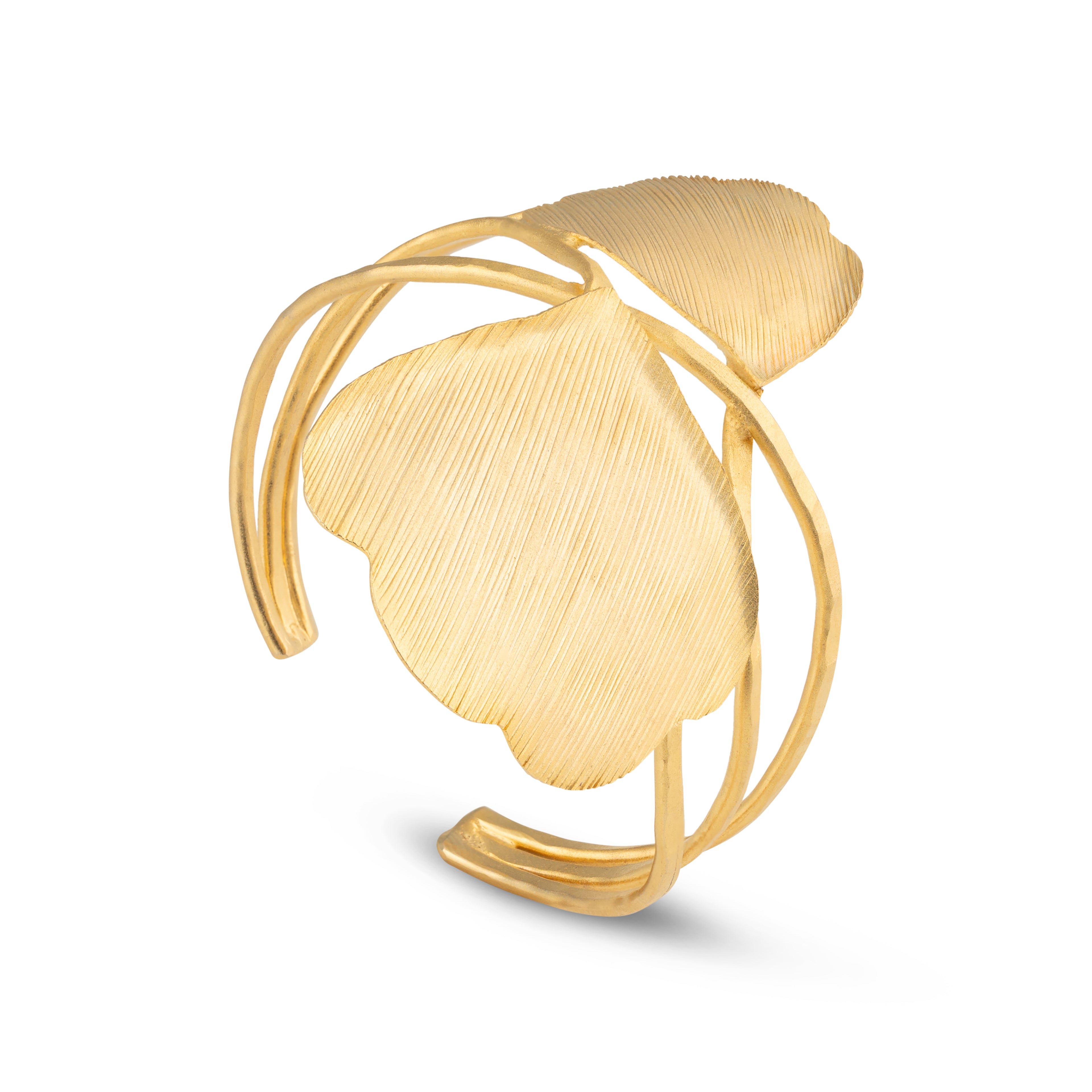 Ginko Leaf Wrap Cuff