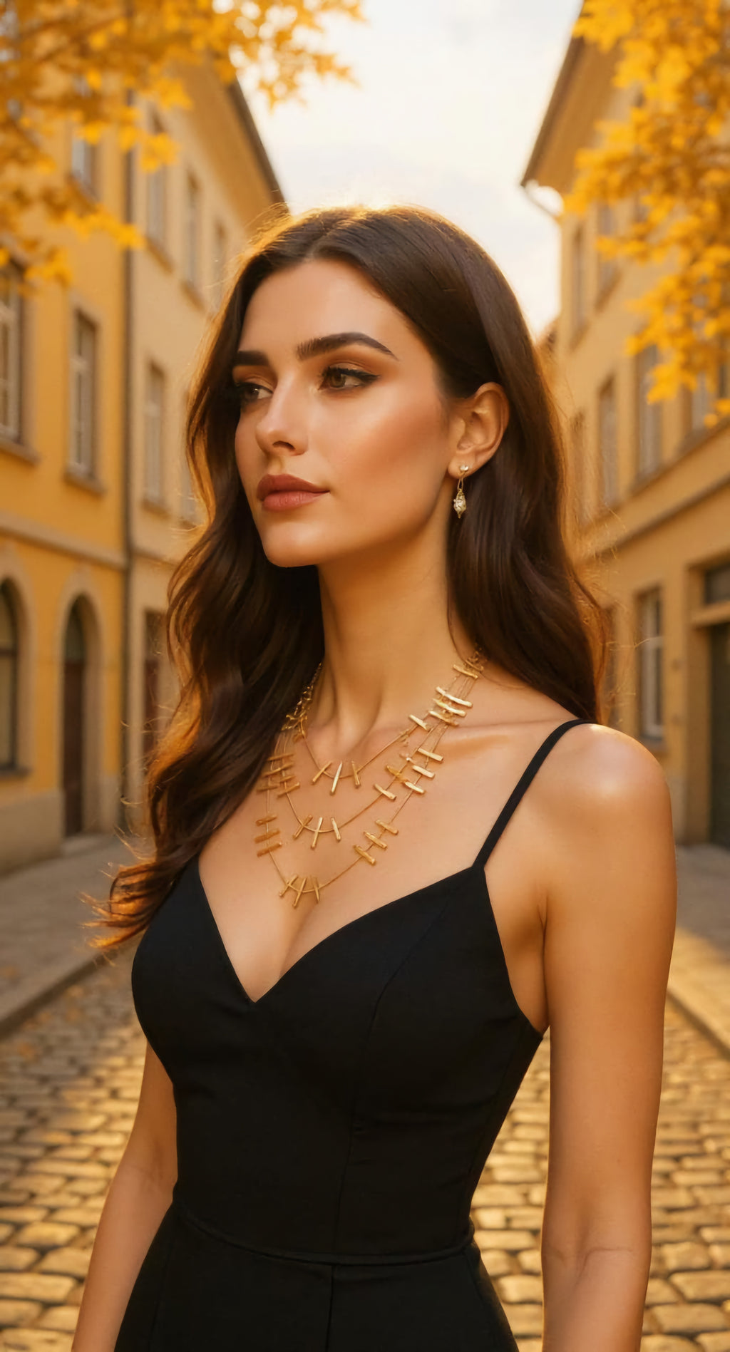 Golden Ladder Necklace
