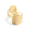 Maximalist jewelry trends 2025 Ginkgo Leaf Wrap Cuff