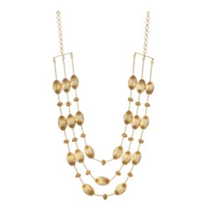 "Gold-Plated Luna Necklace – Moon-Inspired Gold Jewellery for Women"